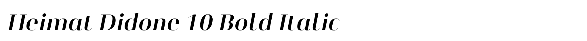 Heimat Didone 10 Bold Italic image
